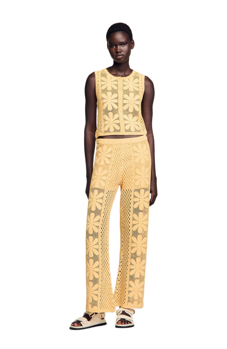 SANDRO Crochet cardigan, Alternate, color, 