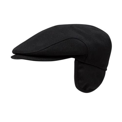 Wigens Classic Ivy Melton With Earflaps In Black