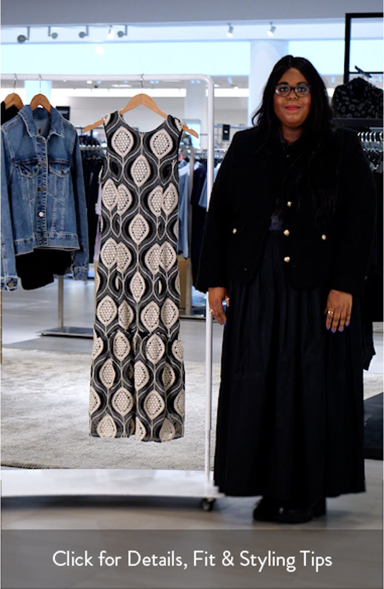 Austrid Embroidered Sleeveless Dress, sales video thumbnail