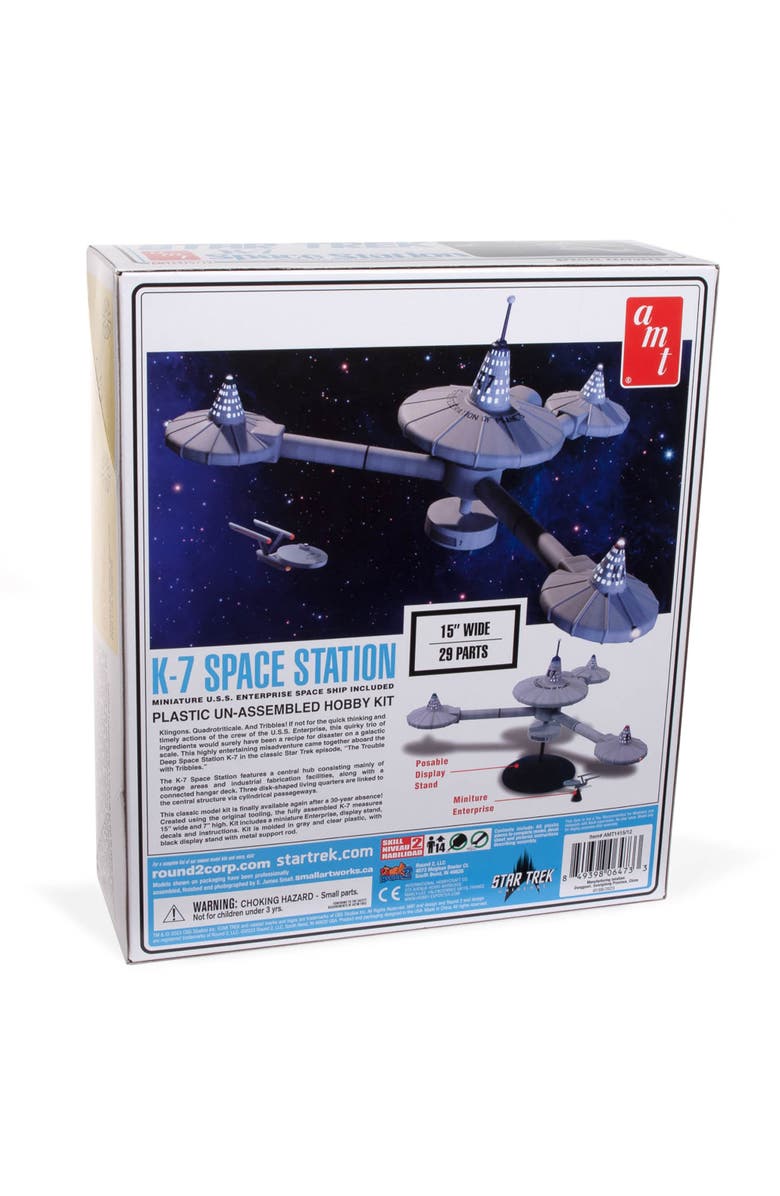 AMT Star Trek K7 Space Station 17600 Scale Model Kit, Alternate, color, Multicolored