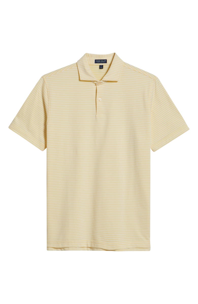 Peter Millar Crown Crafted Albatross Stripe Pima Cotton Blend Polo, Alternate, color, Crenshaw