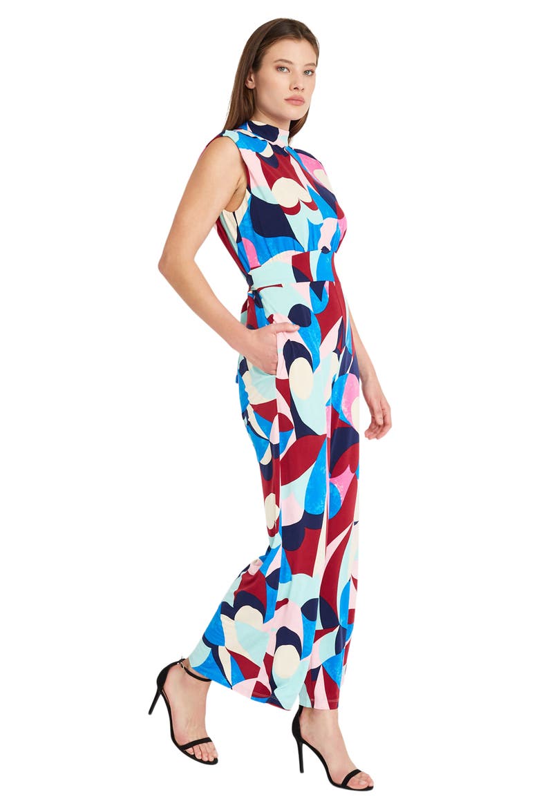 Straight Leg Jumpsuit, Alternate, color, CREAM/ BERRY