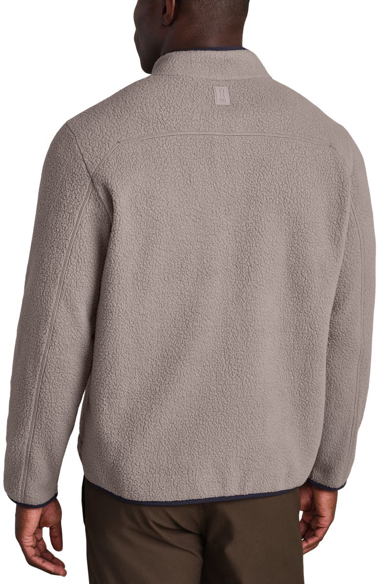Rhone Fairbanks Fleece Quarter Snap Pullover, Alternate, color, Foggy Taupe