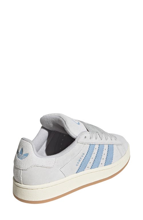 Adidas Originals Womens Campus 00s Suede Low-top Trainers Grey Cream White Clear S In Grey/cream White/clear Sky