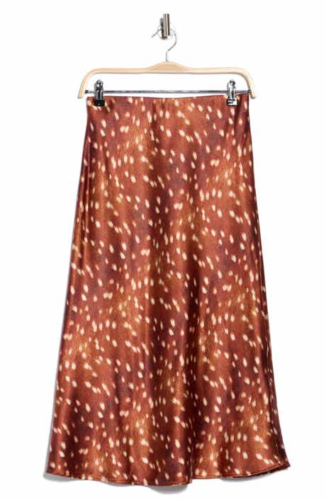 Bambi Satin Midi Skirt