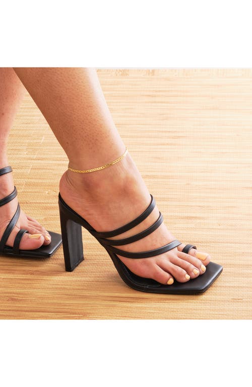 Sterling Forever 14k Plated Arya Ankle Bracelet In Gold