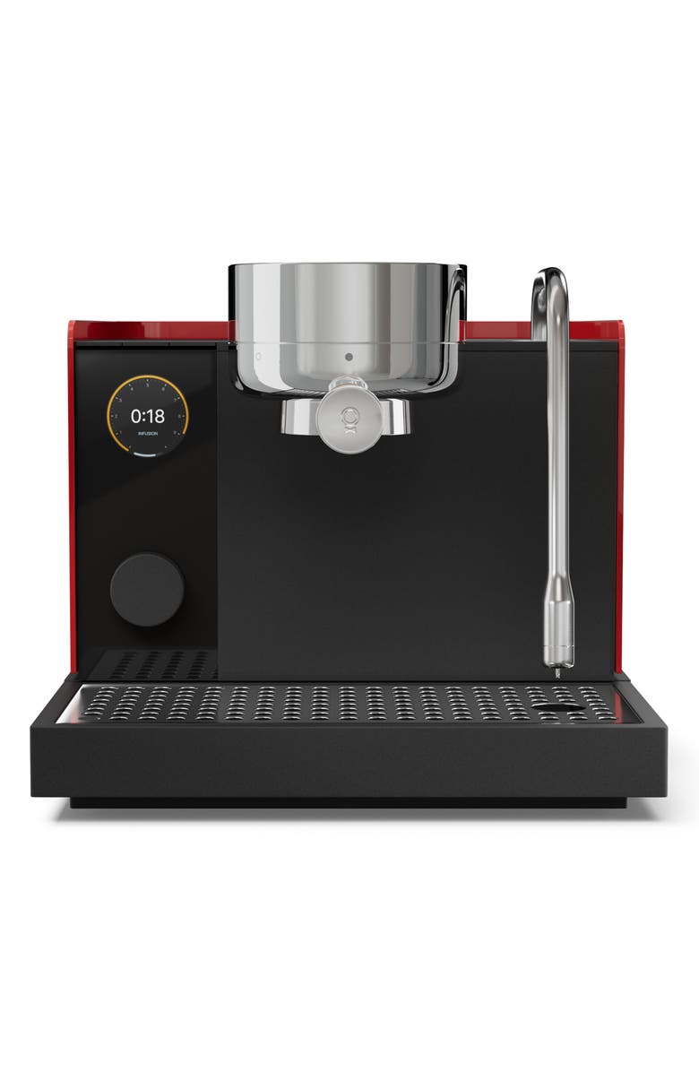 Fellow Espresso Series 1 Espresso Machine, Alternate, color, Cherry Red/Walnut