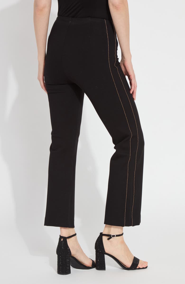Lysse Embellished Side Ankle Pants, Alternate, color, Black