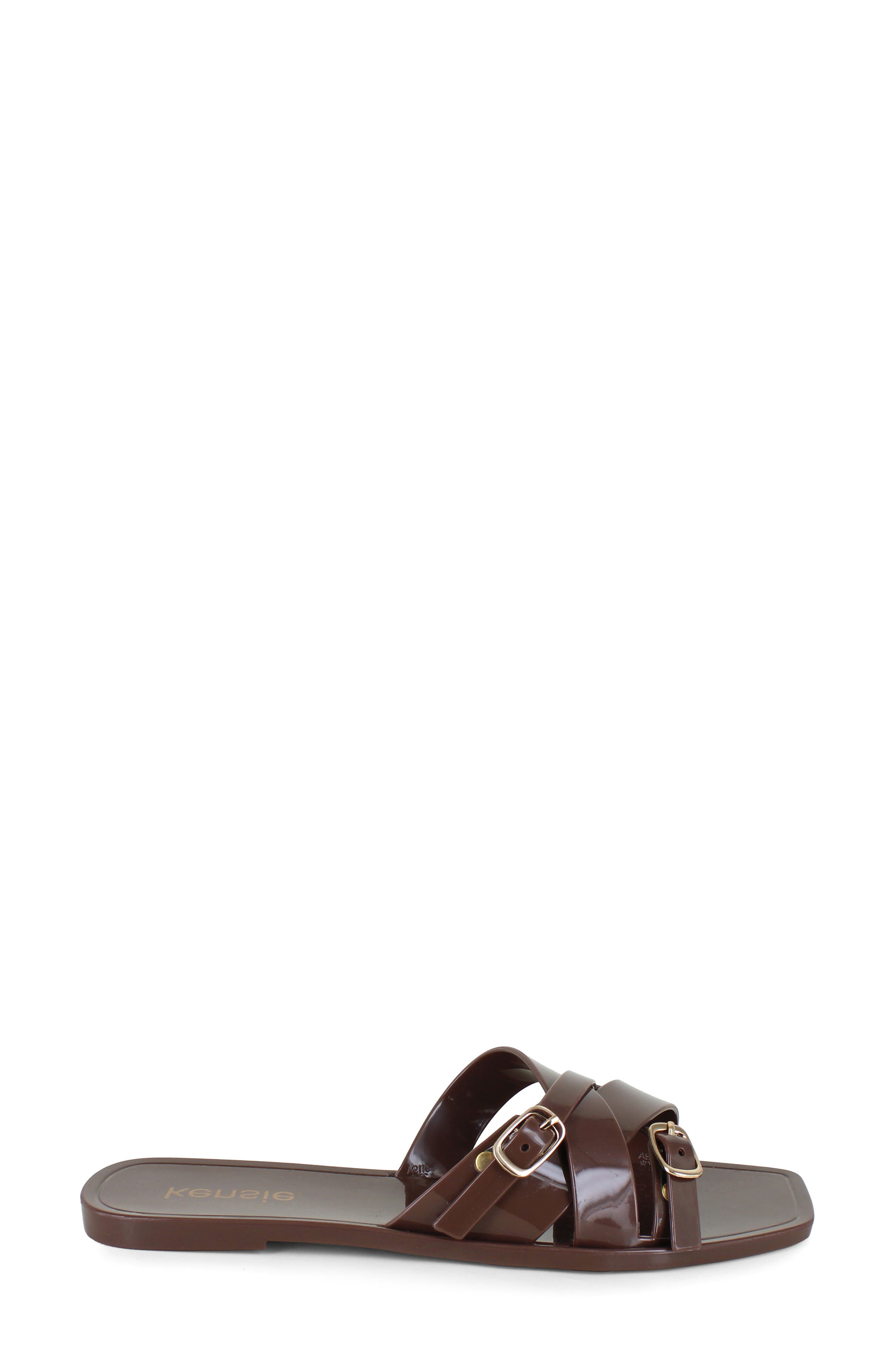Jellie Slide Sandal, Alternate, color, CHOCOLATE