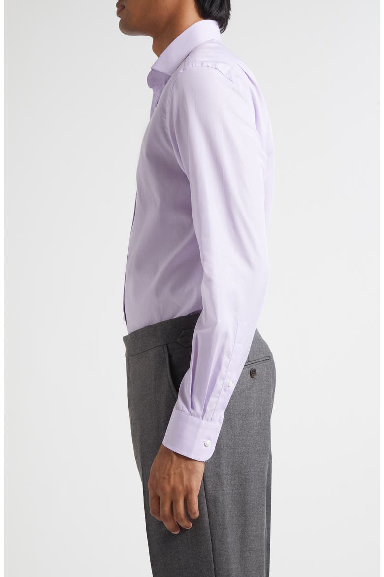 Aston Lavender Cotton Button-Up Shirt, Alternate, color, LAVENDER