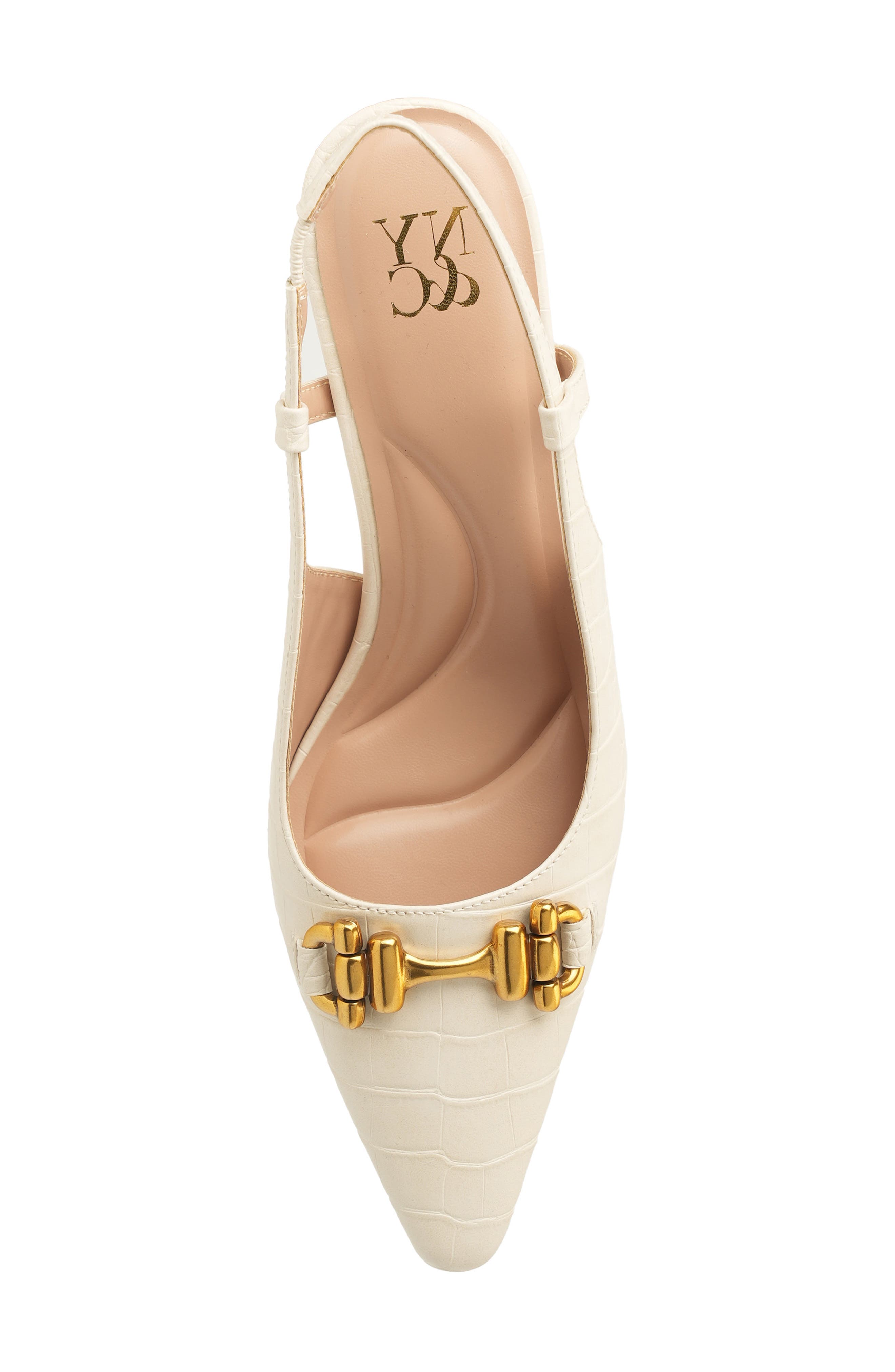 NEW YORK AND COMPANY Ilona Horsebit Slingback Pump, Alternate, color, Ivory