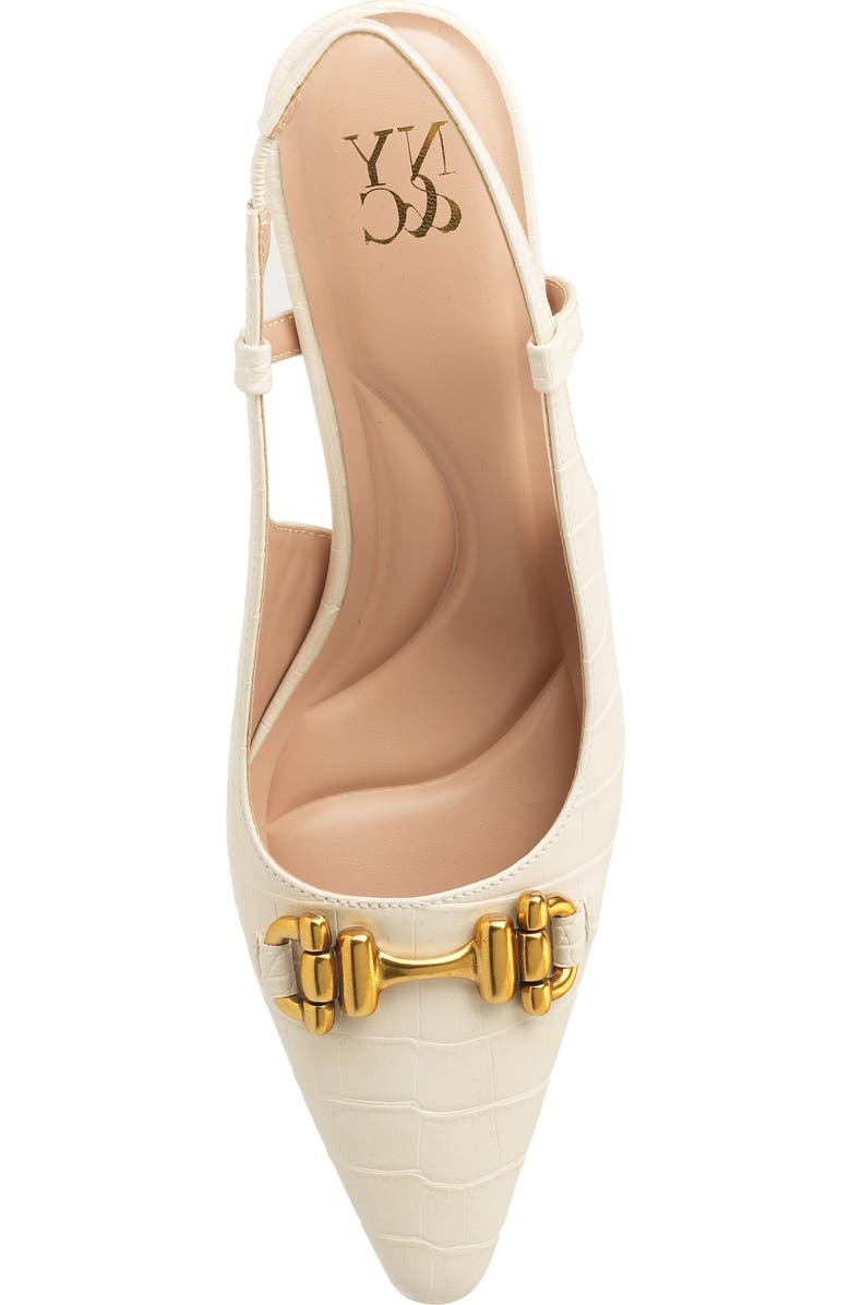 NEW YORK AND COMPANY Ilona Horsebit Slingback Pump, Alternate, color, Ivory