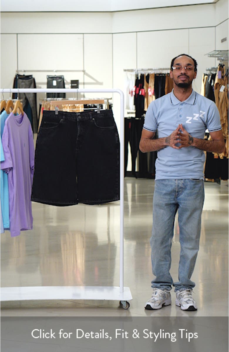 Jack Wide Leg Denim Shorts, sales video thumbnail