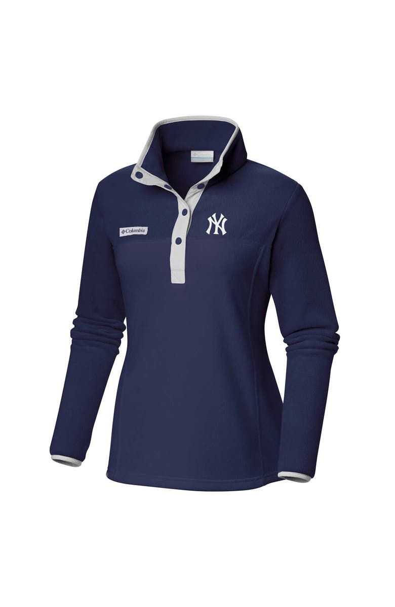 Columbia Women's Columbia  Navy New York Yankees Benton Springs Half-Snap Sweatshirt, Alternate, color, 