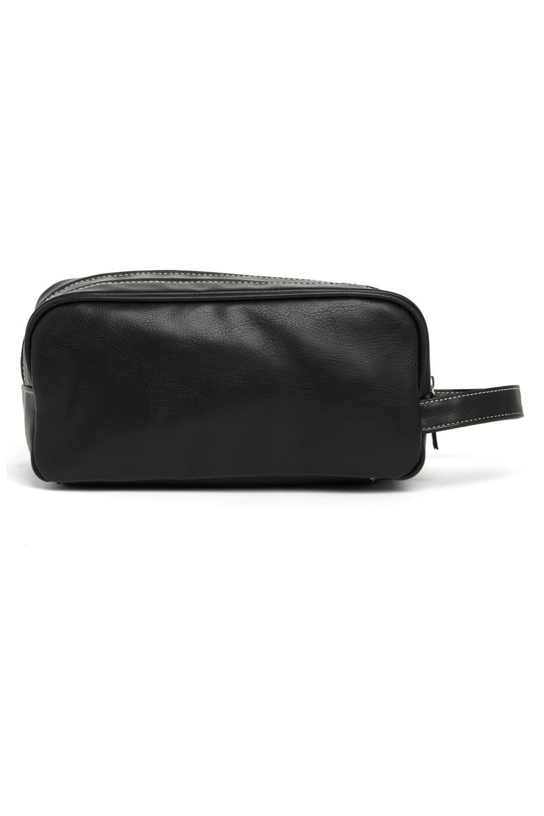 Double Zip Travel Dopp Kit, Alternate, color, BLACK