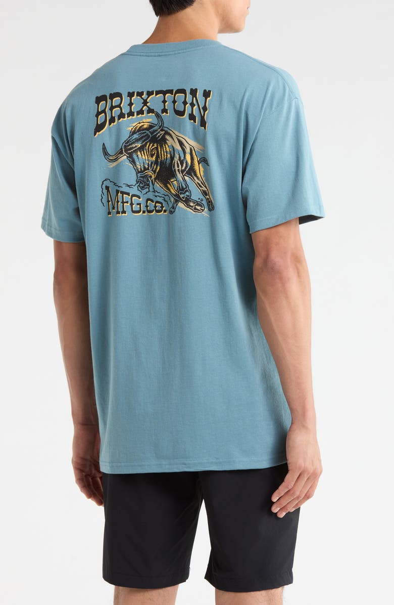 Brixton Barquero Cotton Graphic T-Shirt, Alternate, color, Ocean Breeze