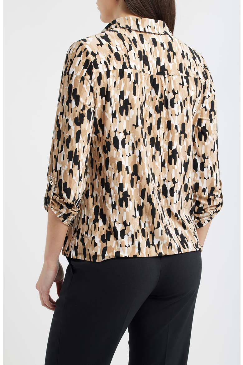 Print Shirt, Alternate, color, ANNE BLACK/ LATTE MULTI