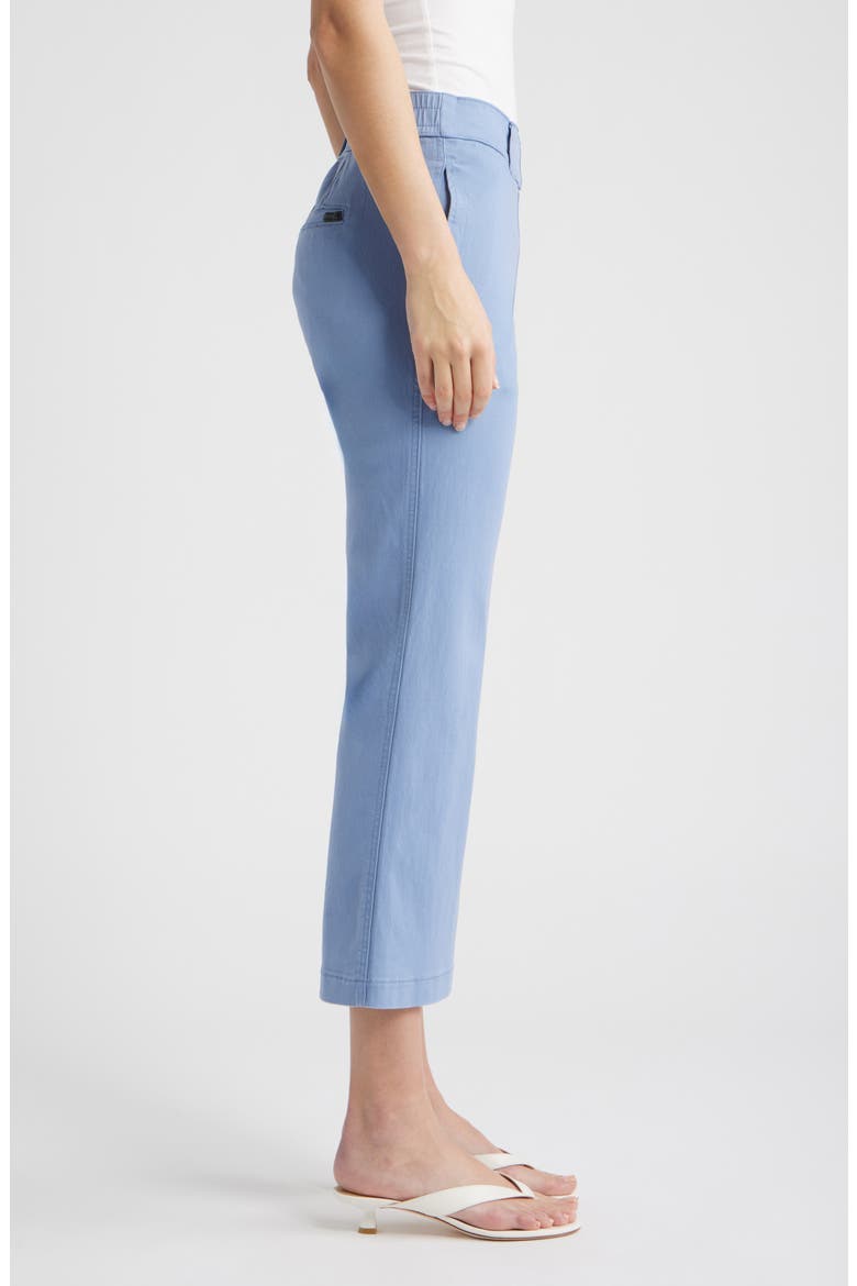 Kick Flare Stretch Cotton Pull-On Pants, Alternate, color, COLONY BLUE