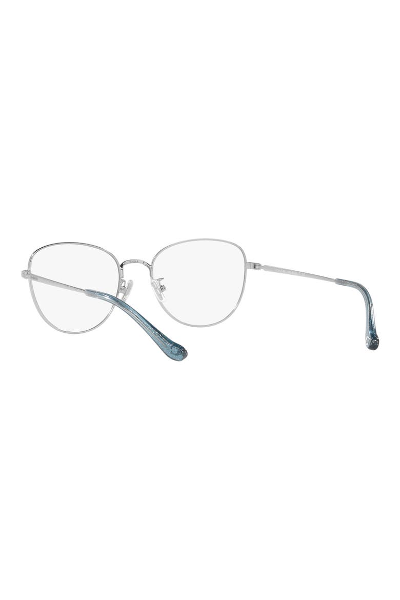 51mm Cat Eye Optical Glasses, Alternate, color, SHINY SILVER