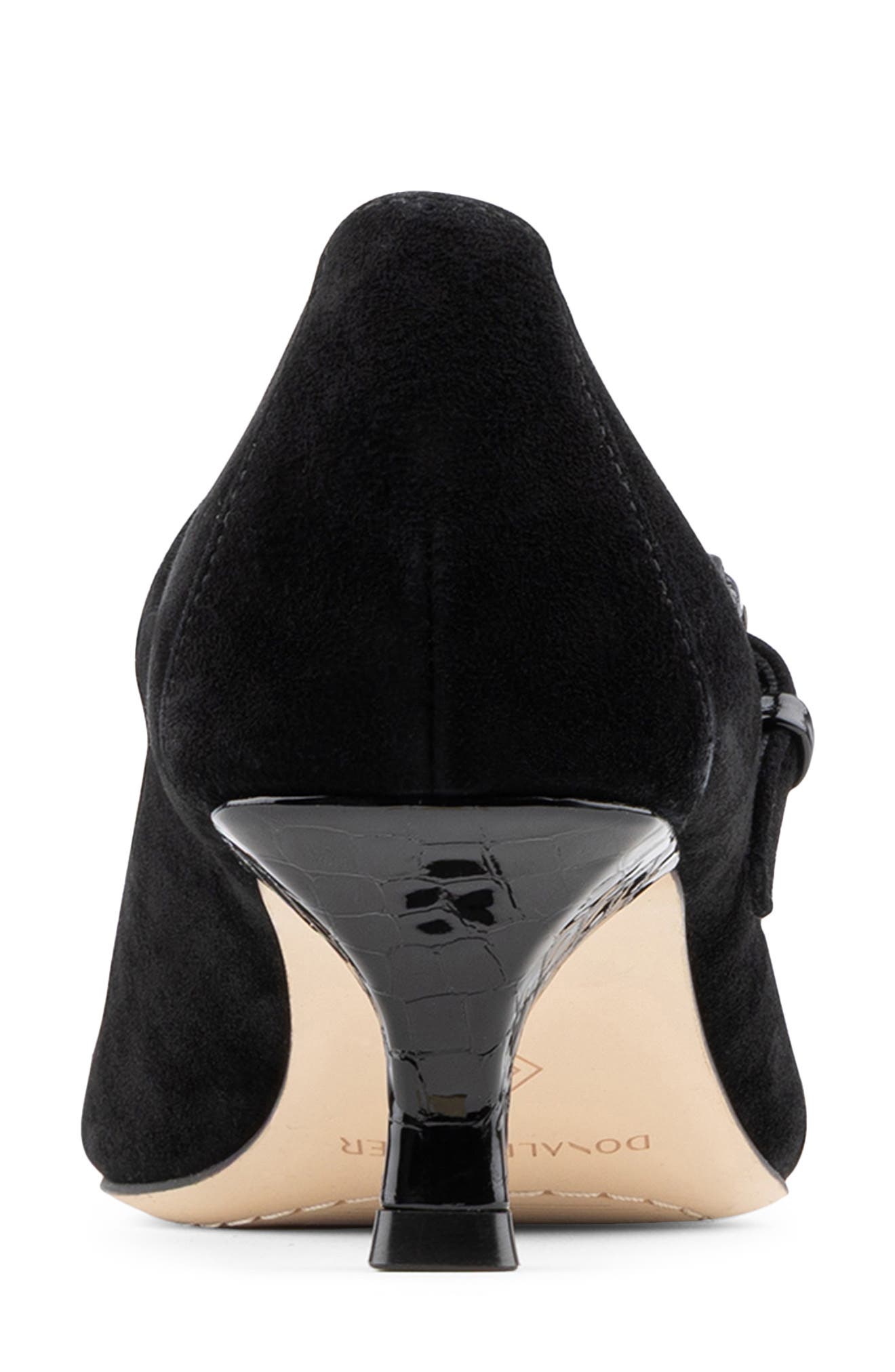 Kalani Mary Jane Leather Pump, Alternate, color, BLACK