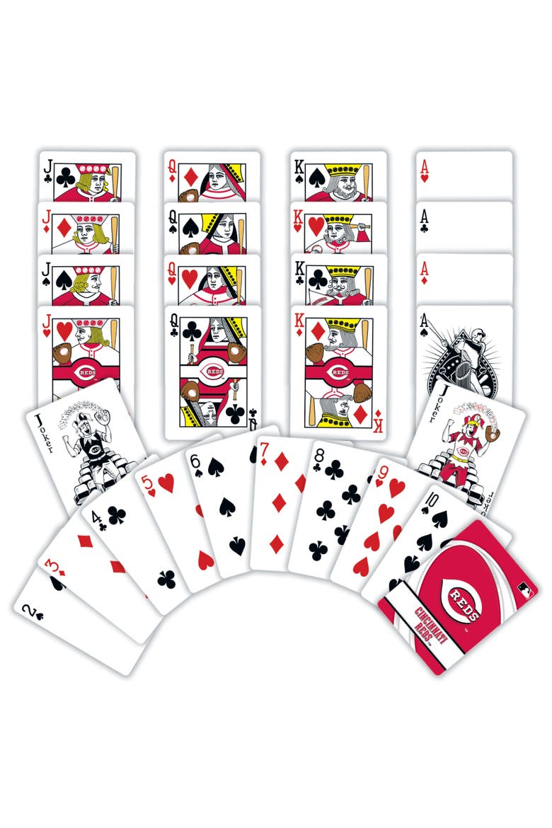 Cincinnati Reds Playing Cards, Alternate, color, Multicolor