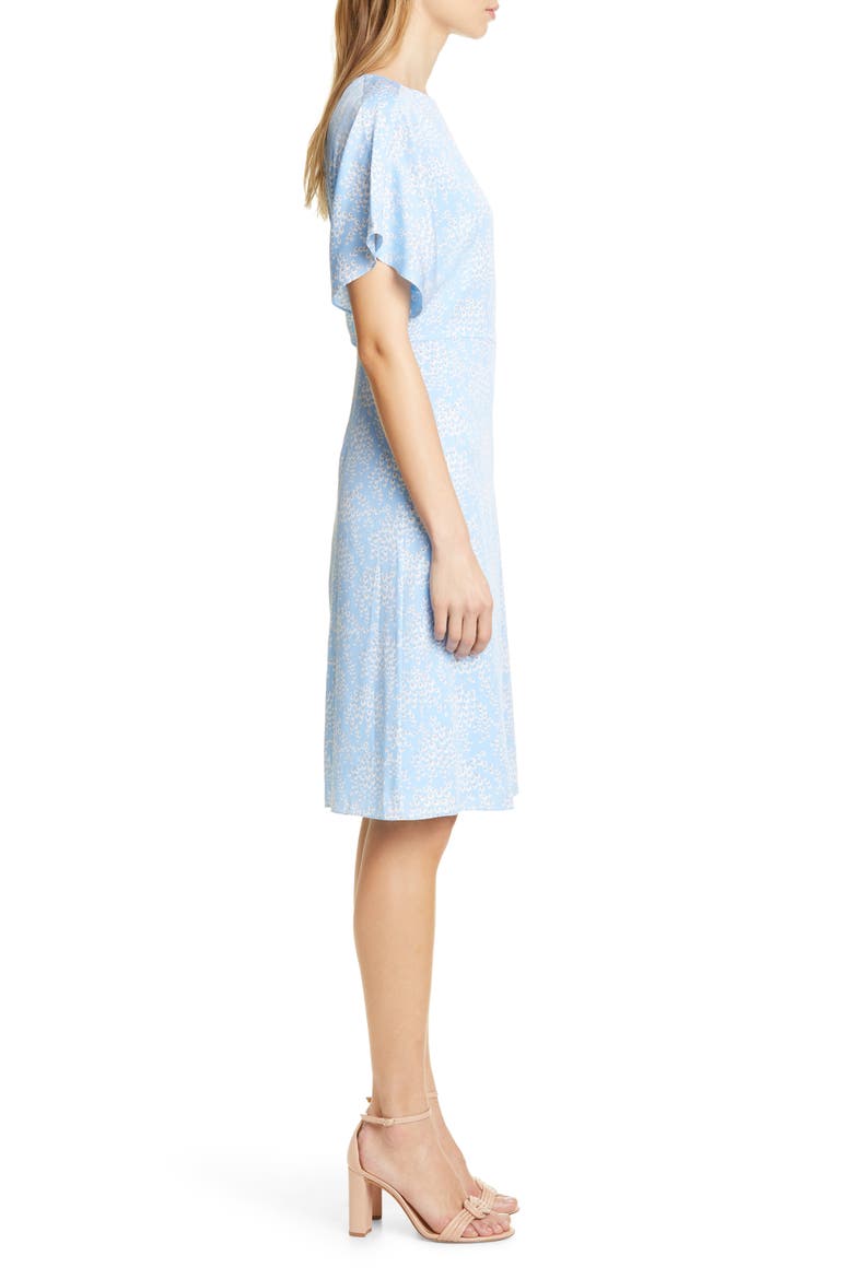 Stretch Silk Dress, Alternate, color, BLUE SIDDAL FLORAL