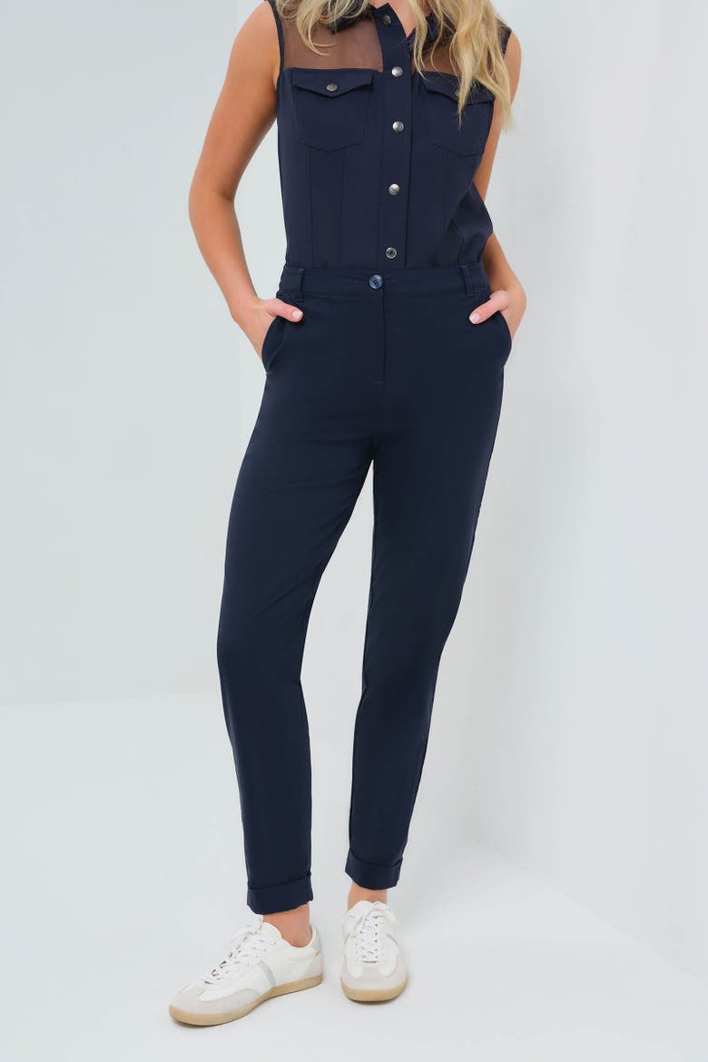Leandra Ultralight Modern Fit Pant, Main, color, Navy