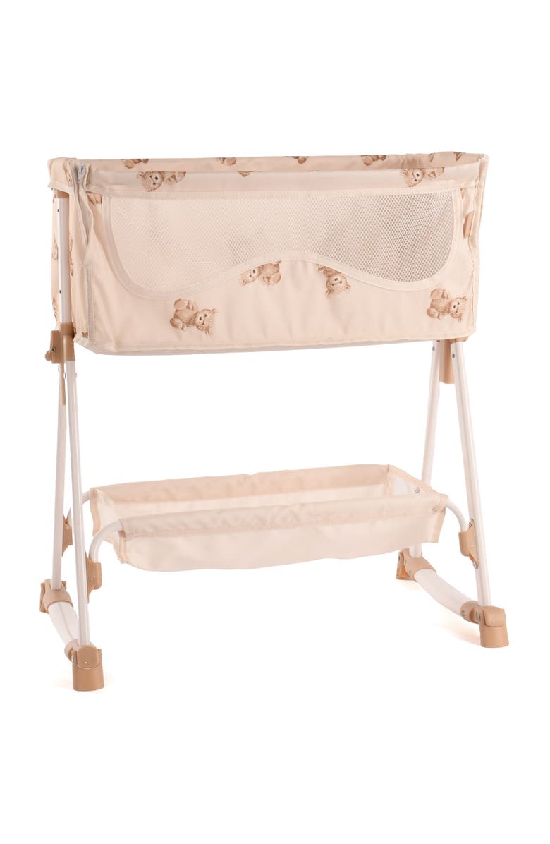 Roma Prams Teddy Doll Bedside Crib, Roleplay Toy, Kids 3+, Alternate, color, Beige