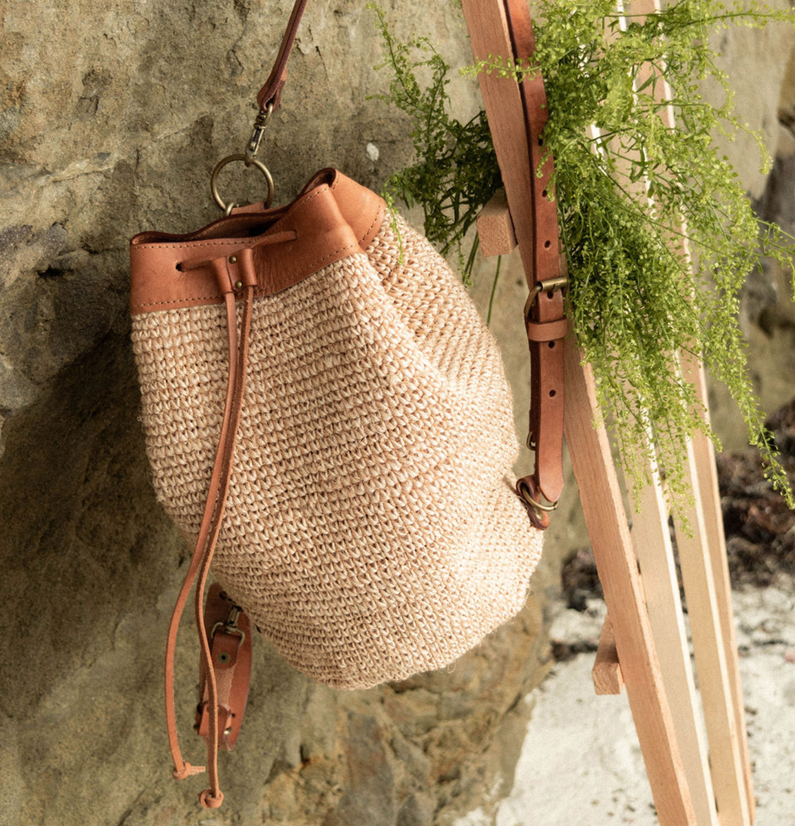 Transito Woven Mini Backpack, Alternate, color, Natural