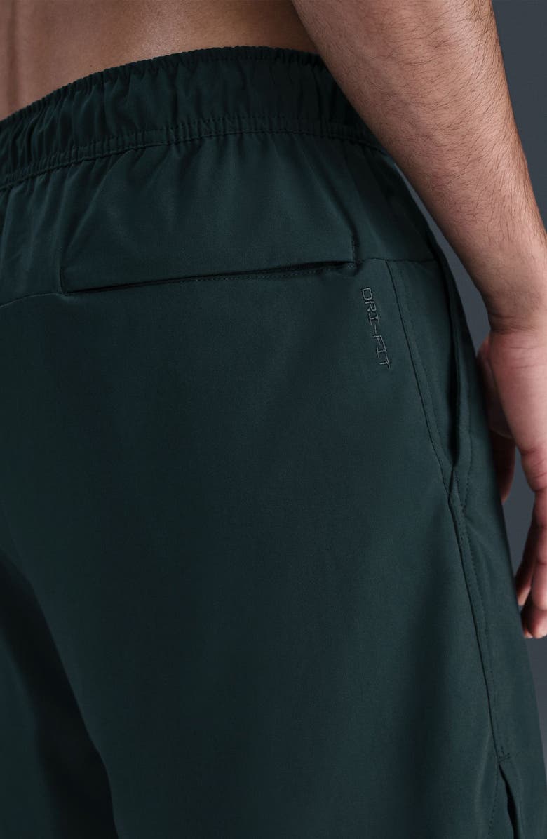 Nike Dri-FIT Unlimited 2-in-1 Versatile Shorts, Alternate, color, Seaweed/ Black