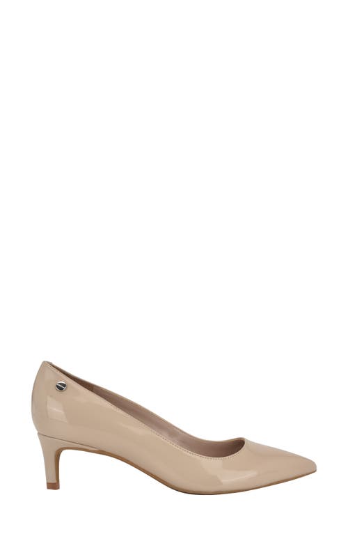 Calvin Klein Deja Pointed Toe Pump In Natural