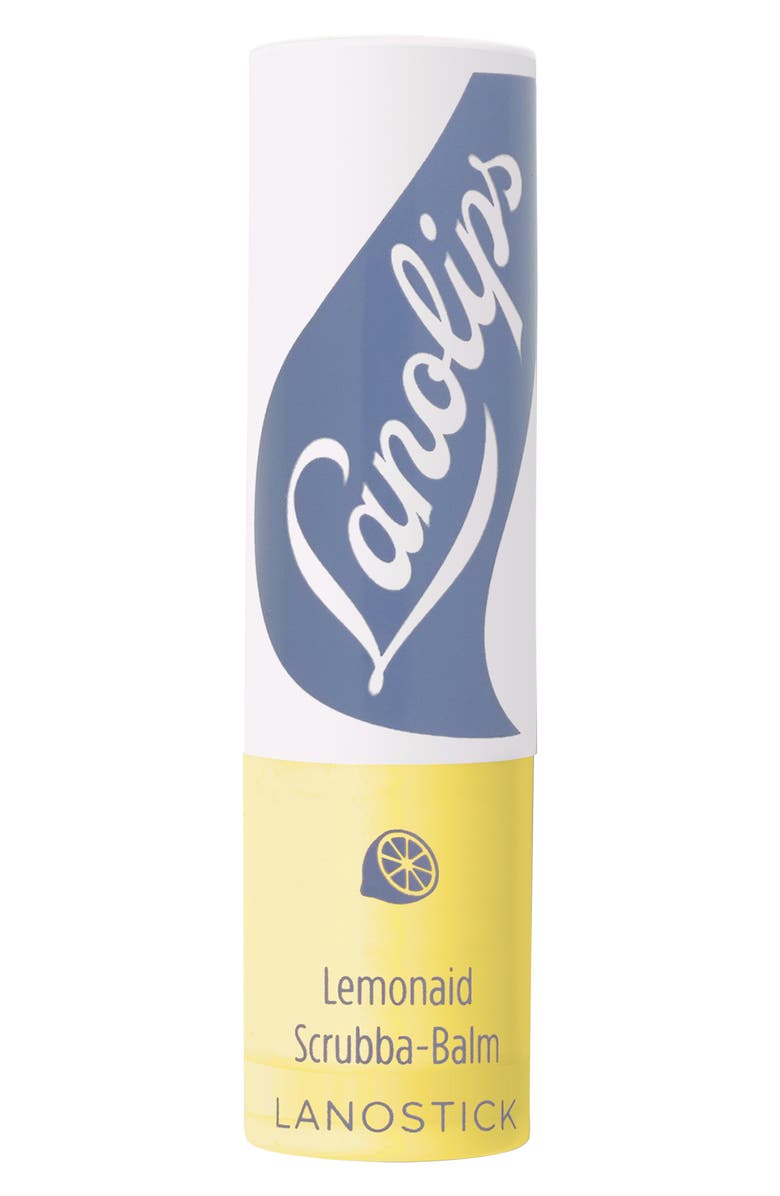 Lanolips Lanostick Lemonaid Scrubba-Balm Sugar Lip Scrub + Balm, Alternate, color, 