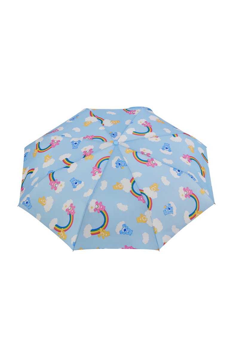 Care Bears Adult Rain Umbrella 39" Automatic Folding, Compact & Travel-Friendly, Alternate, color, Blue