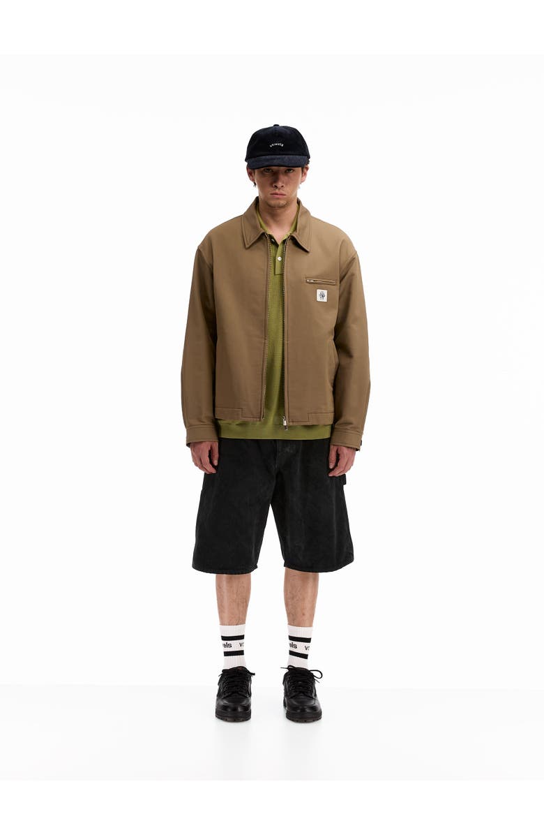 vowels Zip Up Jacket, Alternate, color, Khaki