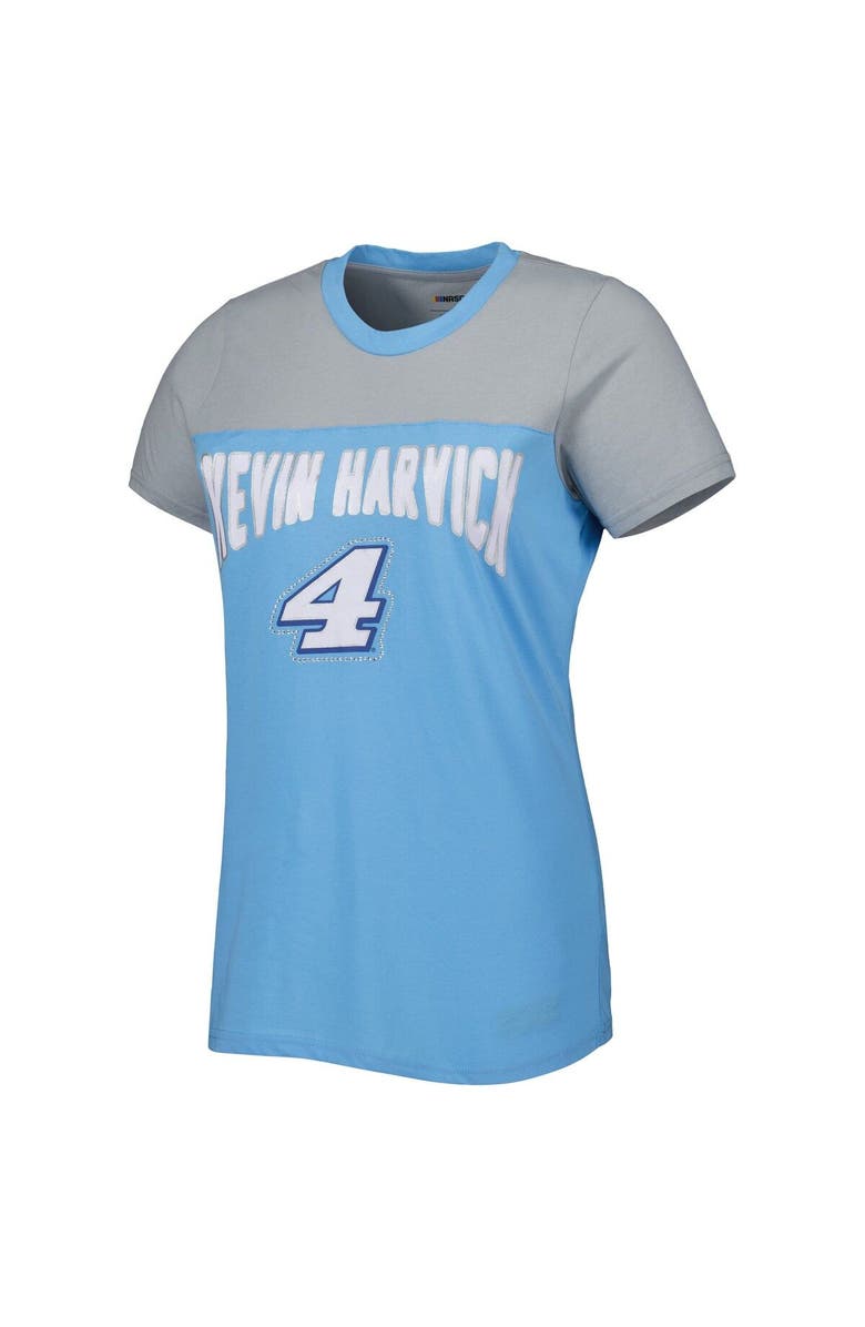 G-III 4HER BY CARL BANKS Women's G-III 4Her by Carl Banks Light Blue/Gray Kevin Harvick Box Score T-Shirt, Alternate, color, Light Blue