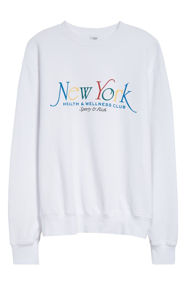 Sporty & Rich NY 94 Long Sleeve Cotton T-Shirt, Alternate, color, 