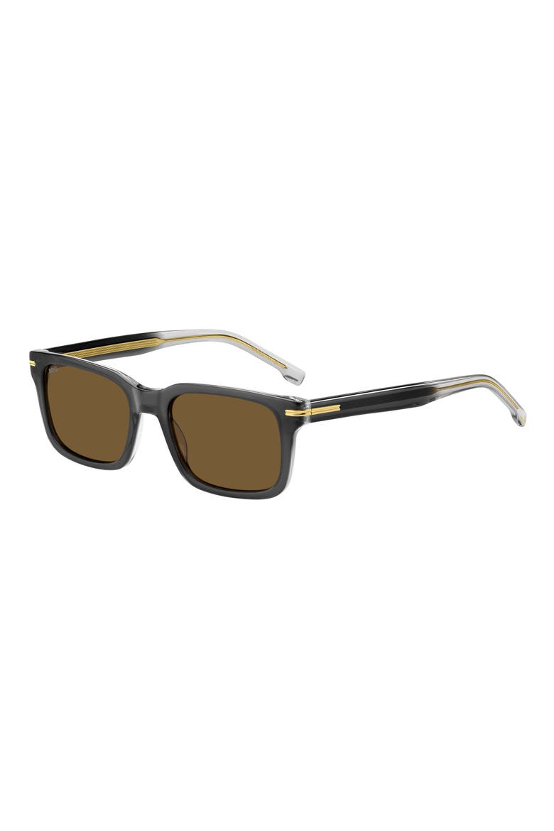 1628/S 54mm Rectangular Sunglasses, Alternate, color, GREY