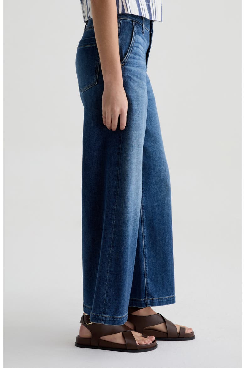 Stella High Waist Palazzo Jeans, Alternate, color, INDIGO SHADE