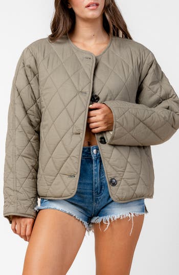 Beivy Reversible Water Repellent Quilted Jacket In Brown