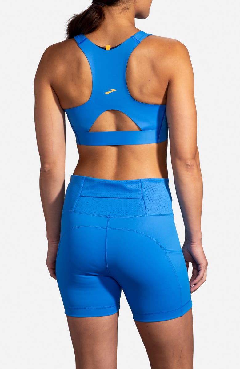 Brooks Drive Three-Pocket Running Sports Bra, Alternate, color, 