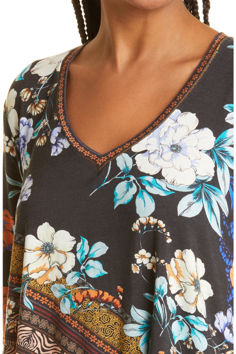 Golden Spring Favorite Floral Top, Alternate, color, MULTI