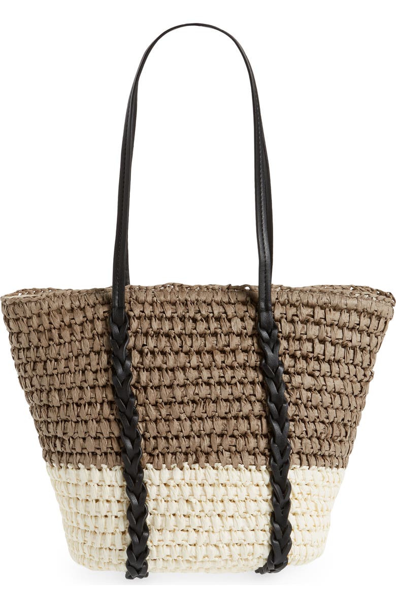 BTB Los Angeles Dani Stripe Tote, Alternate, color,