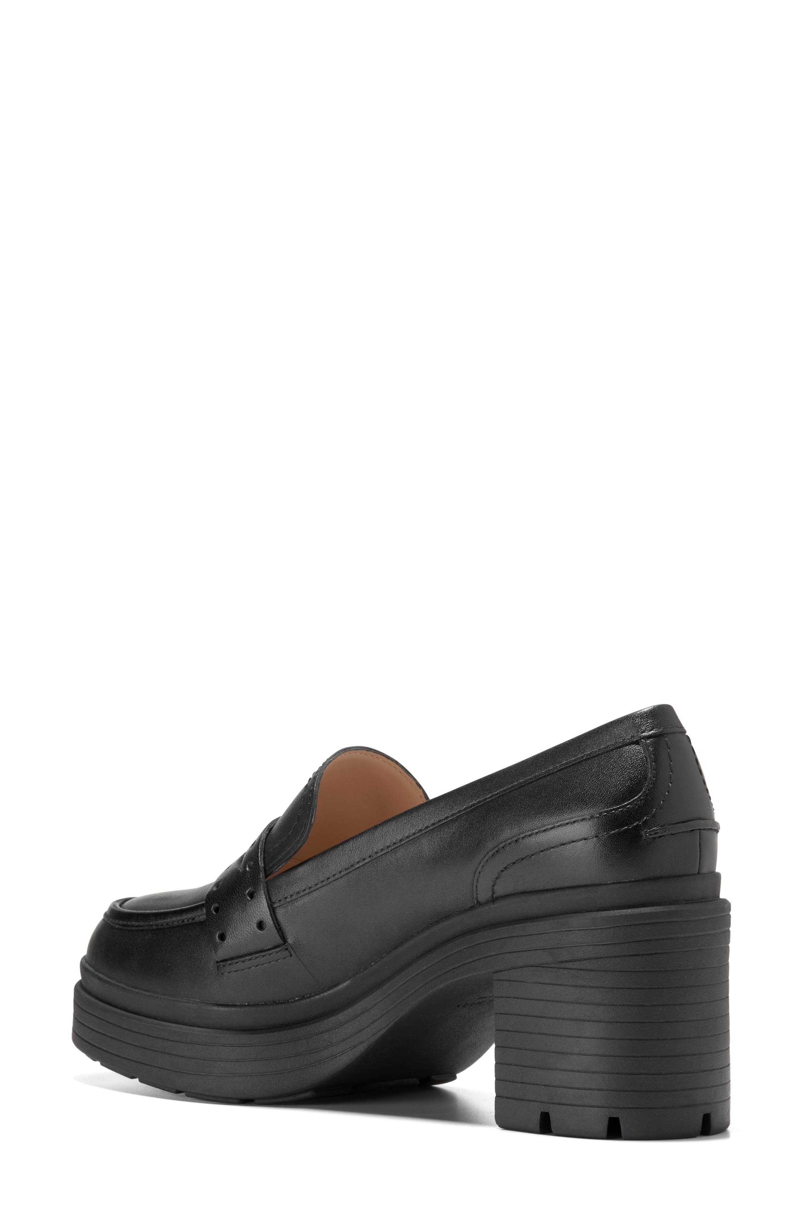 Cole Haan Paderma Penny Loafer Pump, Alternate, color, Black Leather