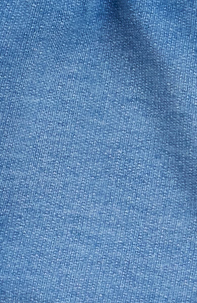 Habitual Kids Ruffle Trim Knit Denim Shorts, Alternate, color, Medium Stone