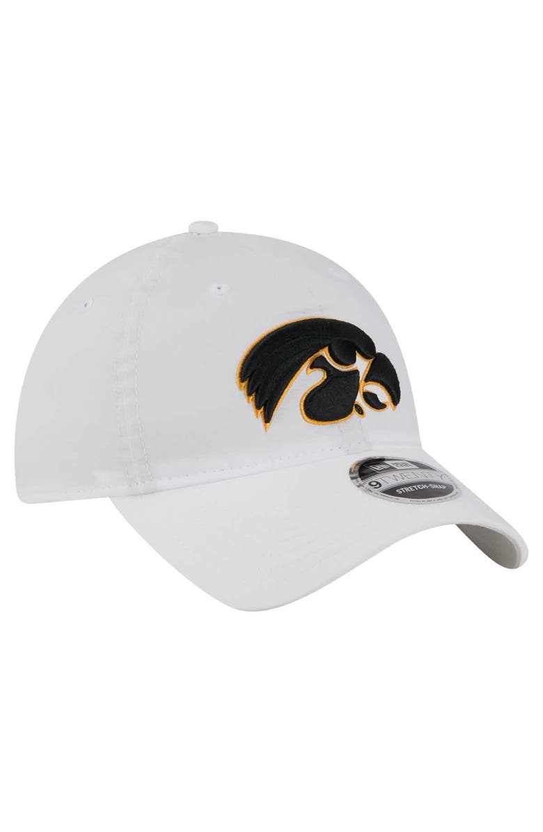 New Era Men's New Era White Iowa Hawkeyes Active Ripstop 9TWENTY Adjustable Hat, Alternate, color, White
