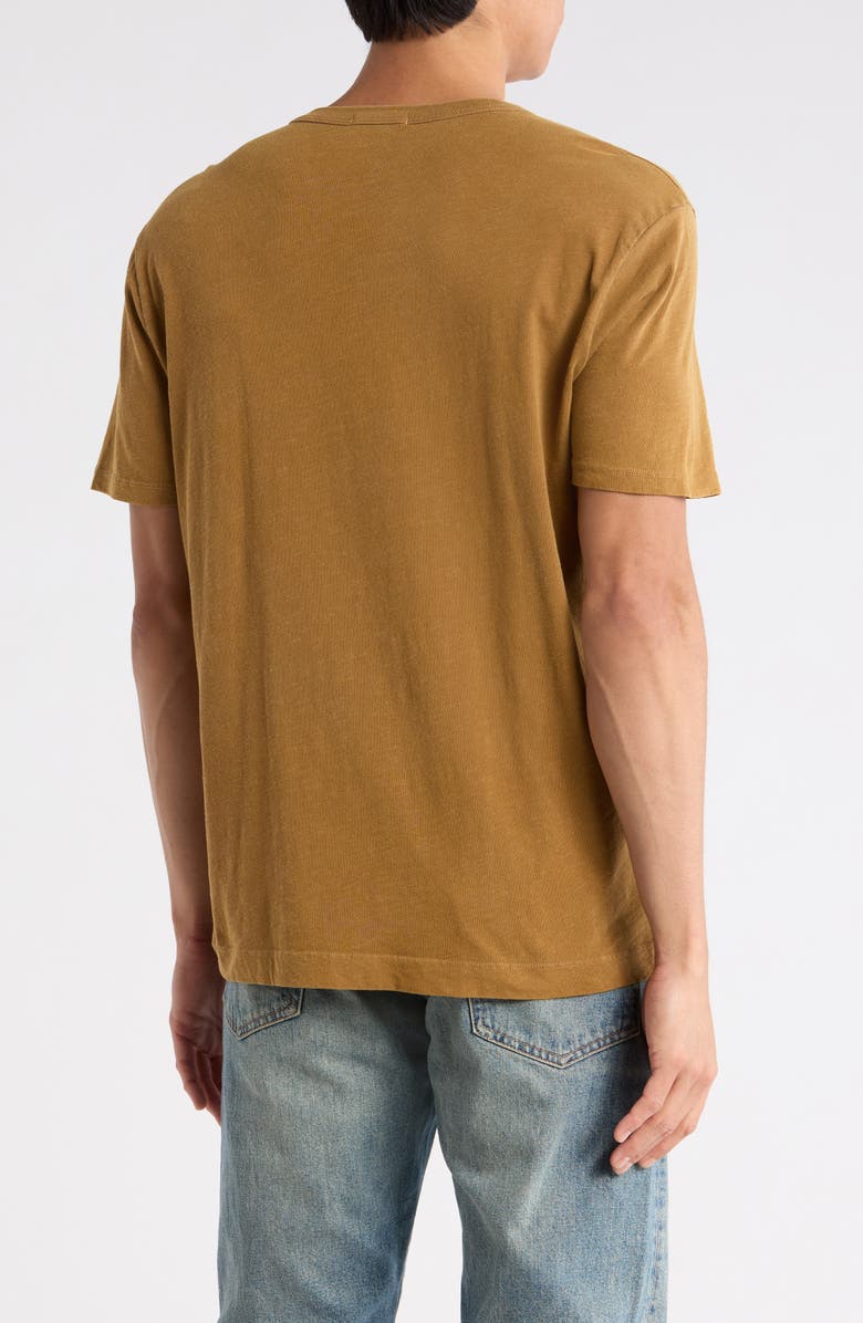 BUCK MASON Classic Slub Cotton T-Shirt, Alternate, color, Mustard Venice Wash