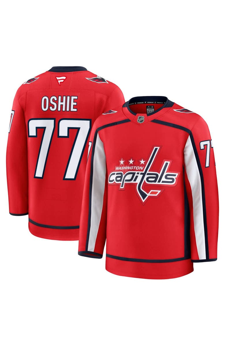 FANATICS Men's Fanatics TJ Oshie Red Washington Capitals Home Premium Jersey, Main, color, 