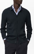 MANGO Ribbed Full Button Cardigan