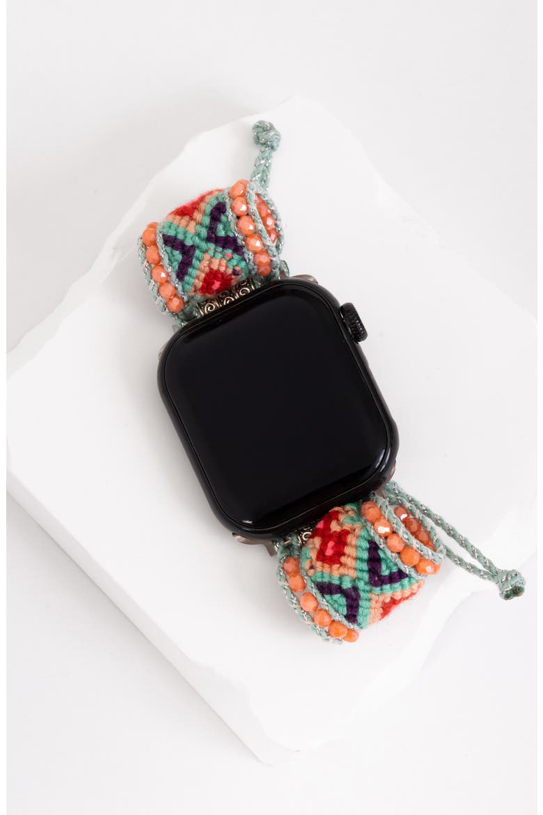 Bohemian Mixed Stone Apple Watch® Watchband, Alternate, color, TURQUOISE
