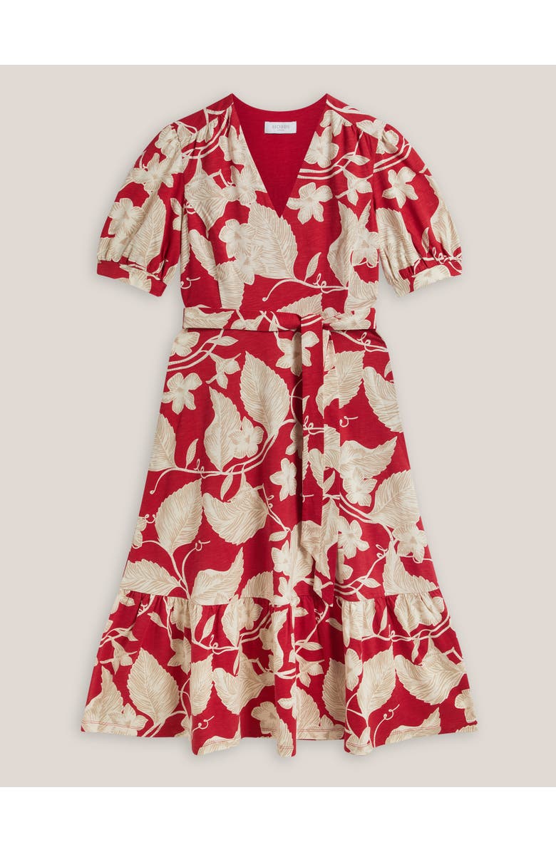 HOBBS LONDON Martha Floral Jersey Dress, Alternate, color, Redcream